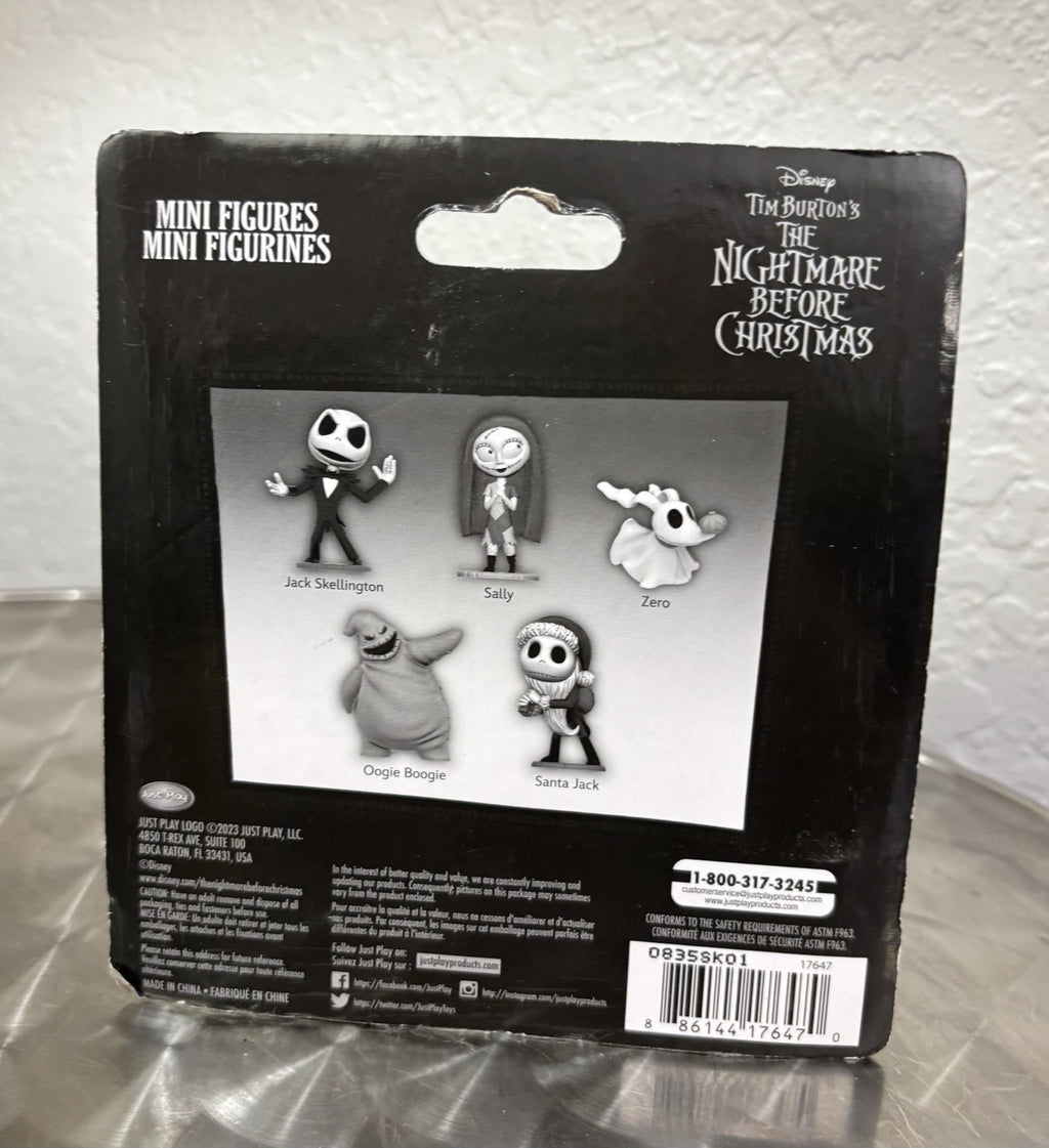  Disney Nightmare Before Christmas 30th 2.5" Mini Figures 5 Pack Just Play NEW 