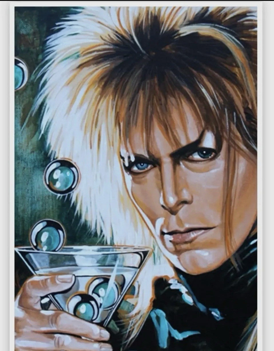 The Goblin King by Mike Bell Tattoo Art Print Icon David Bowie Jareth Labyrinth