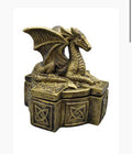 5" Celtic Dragon Box Keepsake Jewelry Storage Fantasy Magic Home Decor