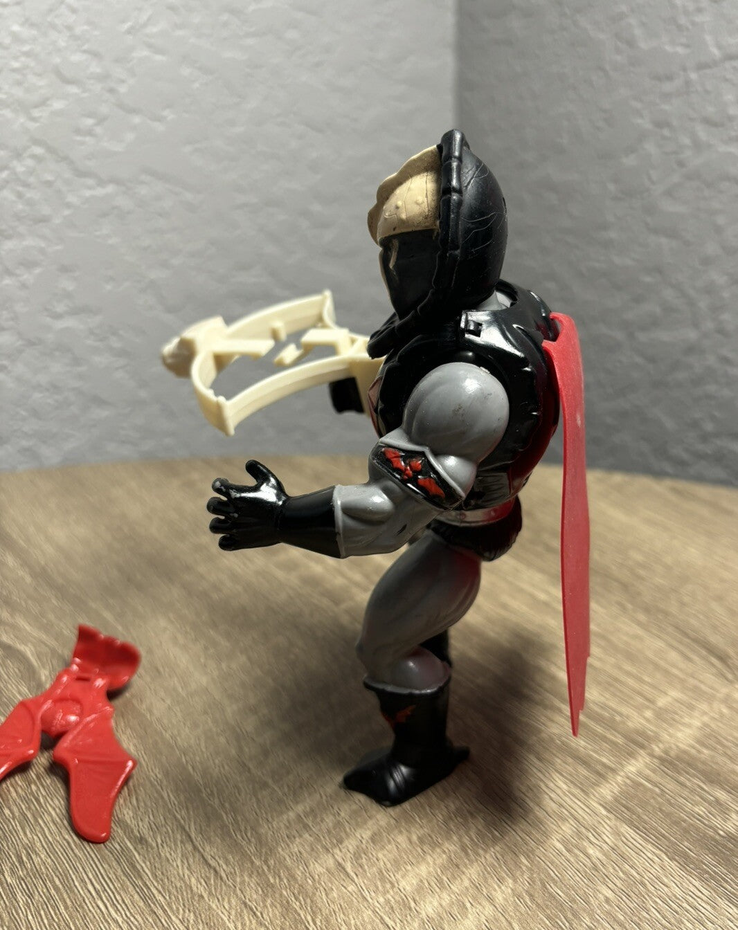 1984 MOTU Complete HORDAK REPRO CAPE and BROKEN BAT CUFF