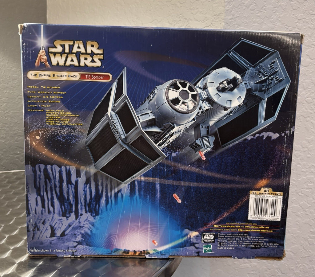 Star Wars Empire Strikes Back TIE Bomber and Pilot BRAND 2002