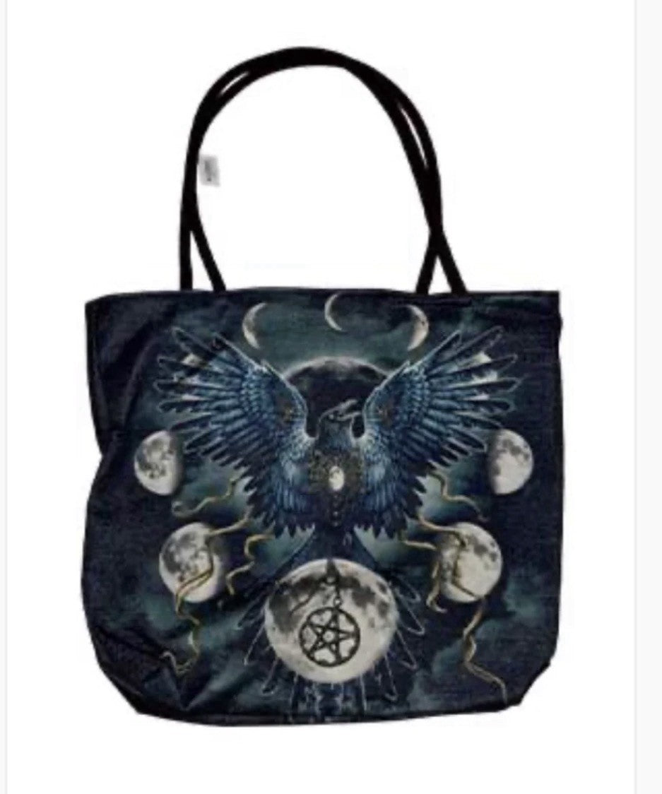 17" X 17" SINISTER CROW TOTE BAG