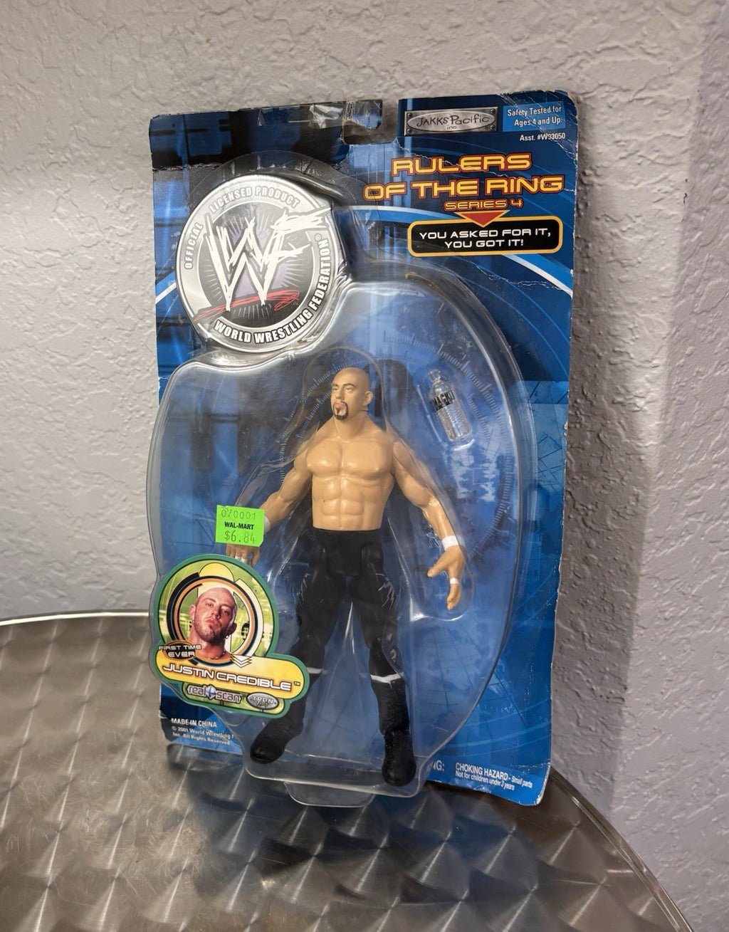 Jakks WWE WWF Justin Credible Rulers of the Ring Series 4 Wrestling Figure NEW