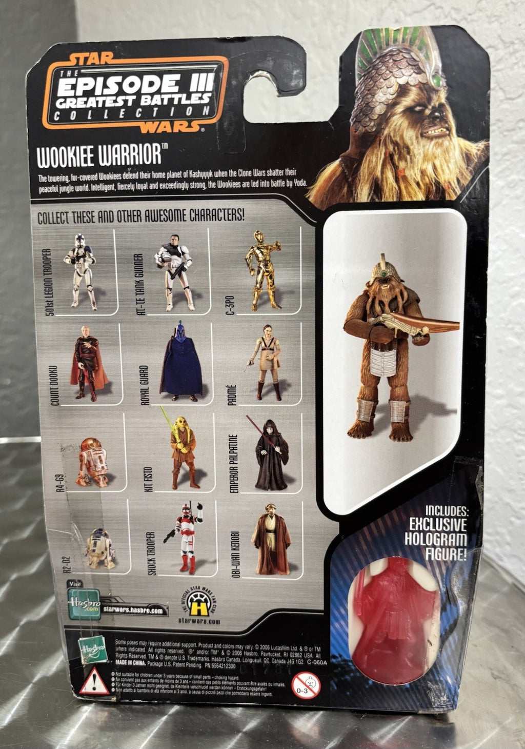 NEW STAR WARS EPISODE III GREATEST BATTLES SAGA 2006 #9 WOOKIEE WARRIOR! R31