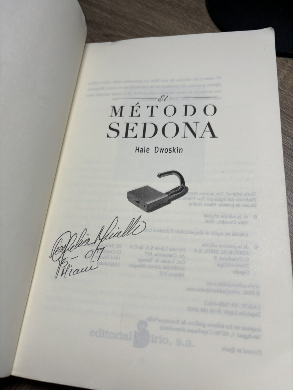 METODO SEDONA, EL -Ant. Ed. (Spanish Edition) by DWOSKIN, HALE