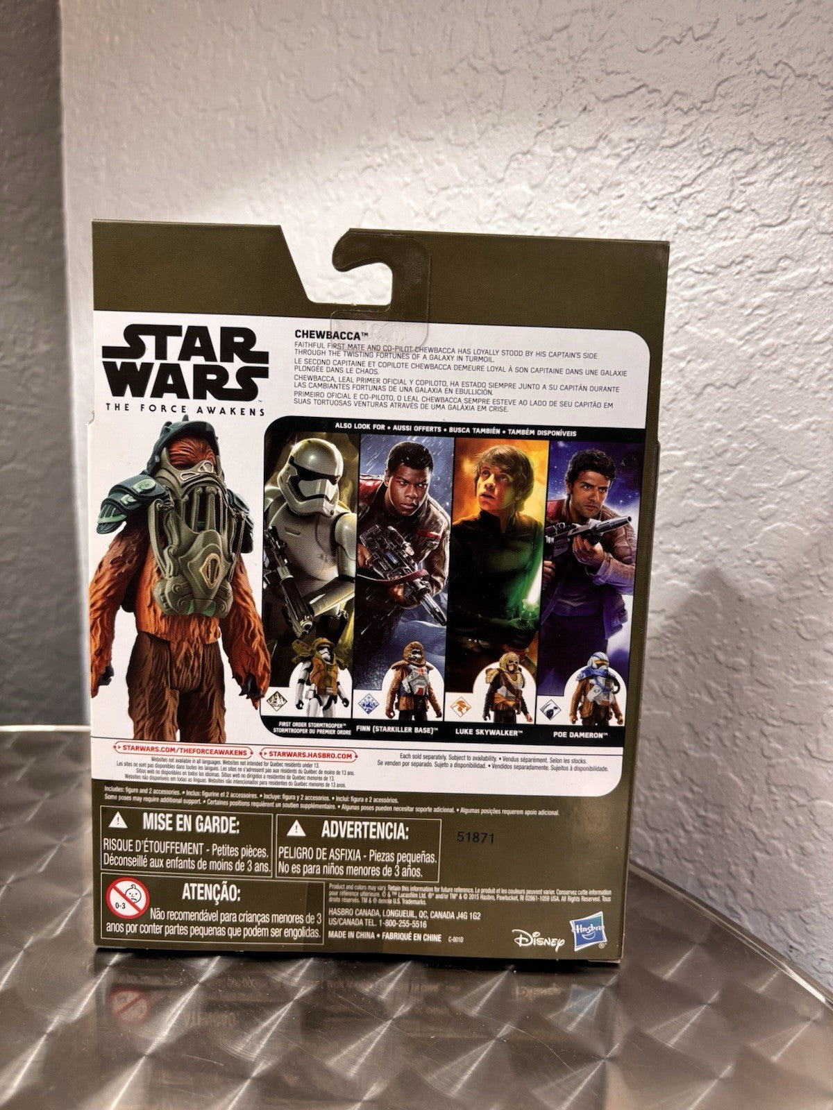 Hasbro Star Wars Armor Up Chewbacca 4" Action Figure Set The Force Awakens New