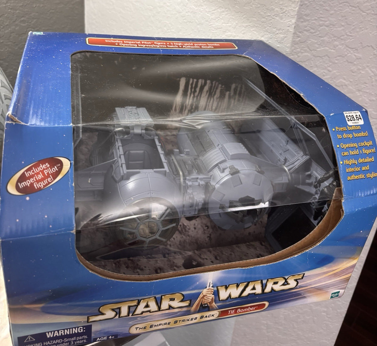Star Wars Empire Strikes Back TIE Bomber and Pilot BRAND 2002