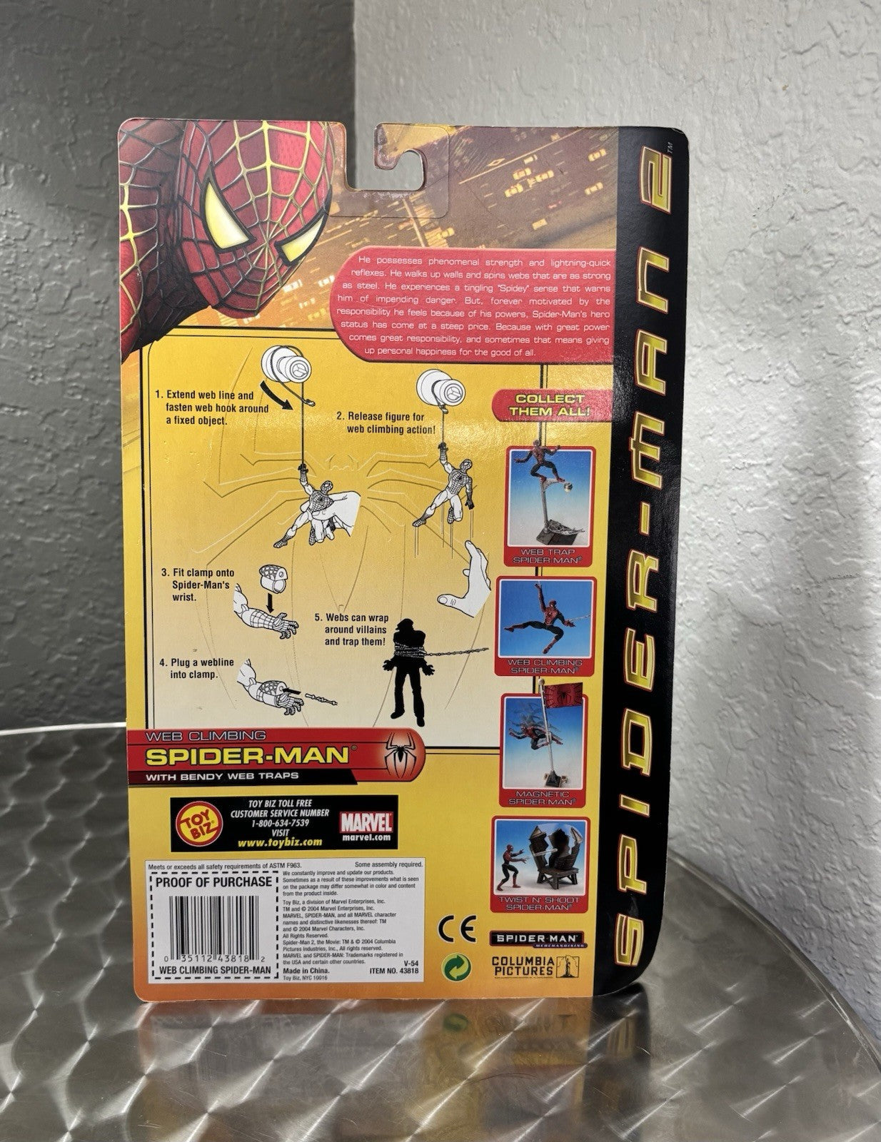 Spider-Man 2 Web Climbing SpiderMan Action Figure