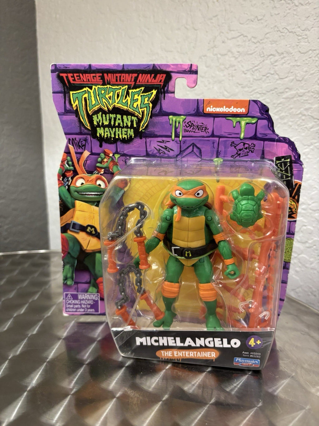 2023 TMNT Teenage Mutant Ninja Turtles Mutant Mayhem Michelangelo NIB