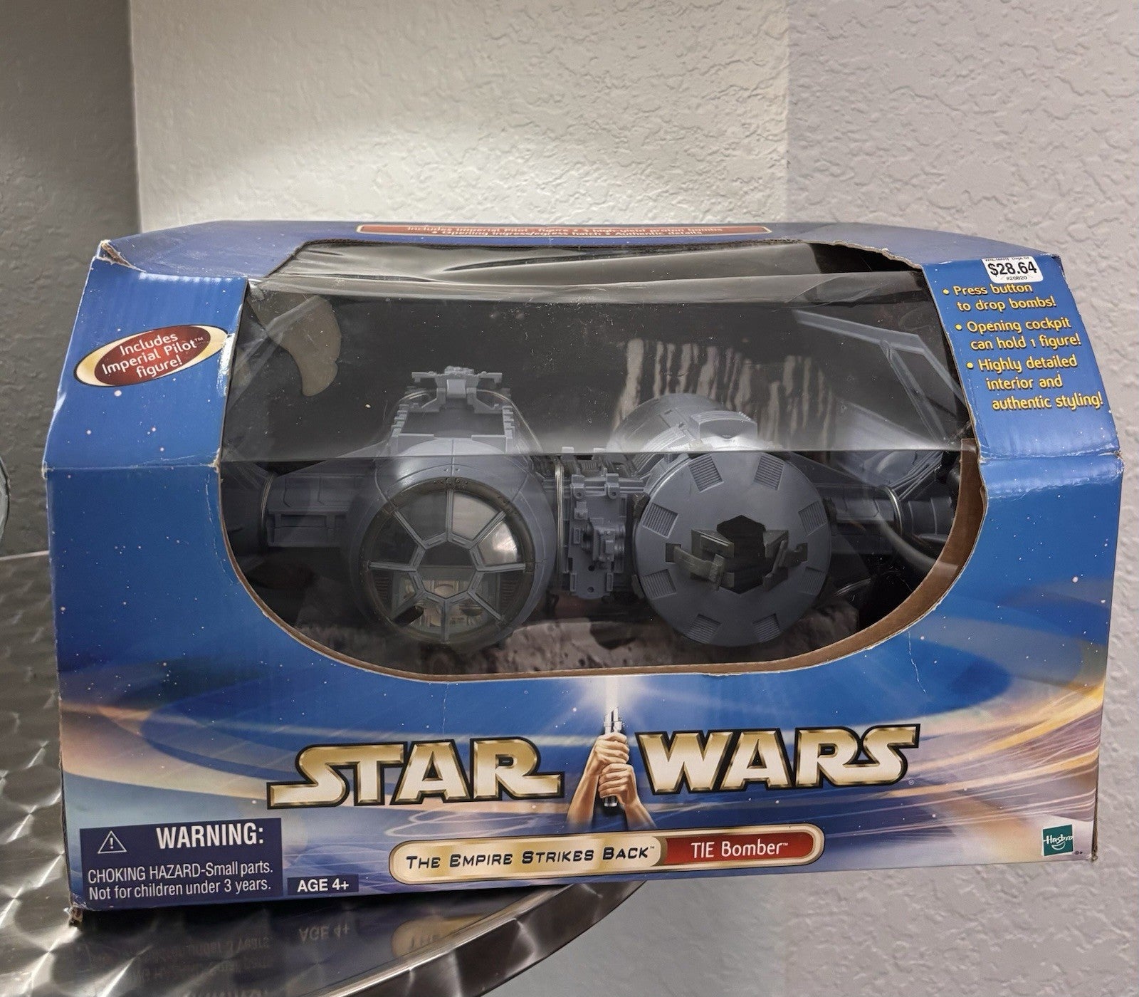 Star Wars Empire Strikes Back TIE Bomber and Pilot BRAND 2002