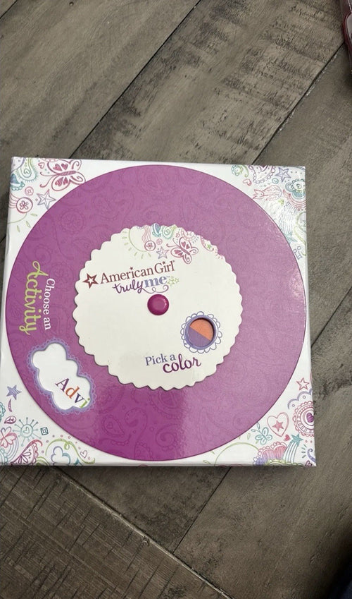 American Girl Truly Me Activity Box Dial Wheel Pick a Color Crafts Recipes Game