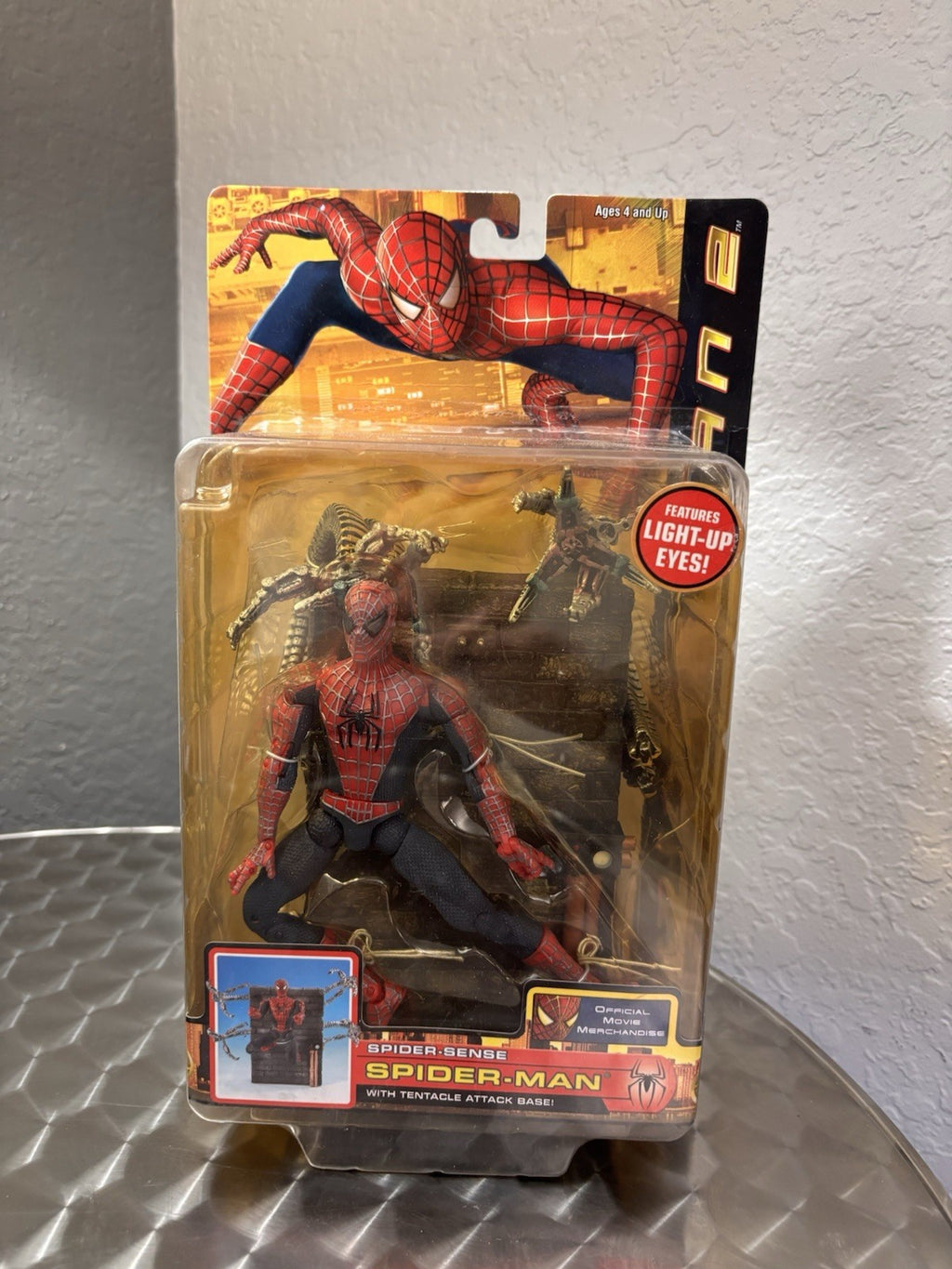 Spider-Man 2 Movie Spider Sense SpiderMan Tentacle Attack Base NEW Toy Biz 2004