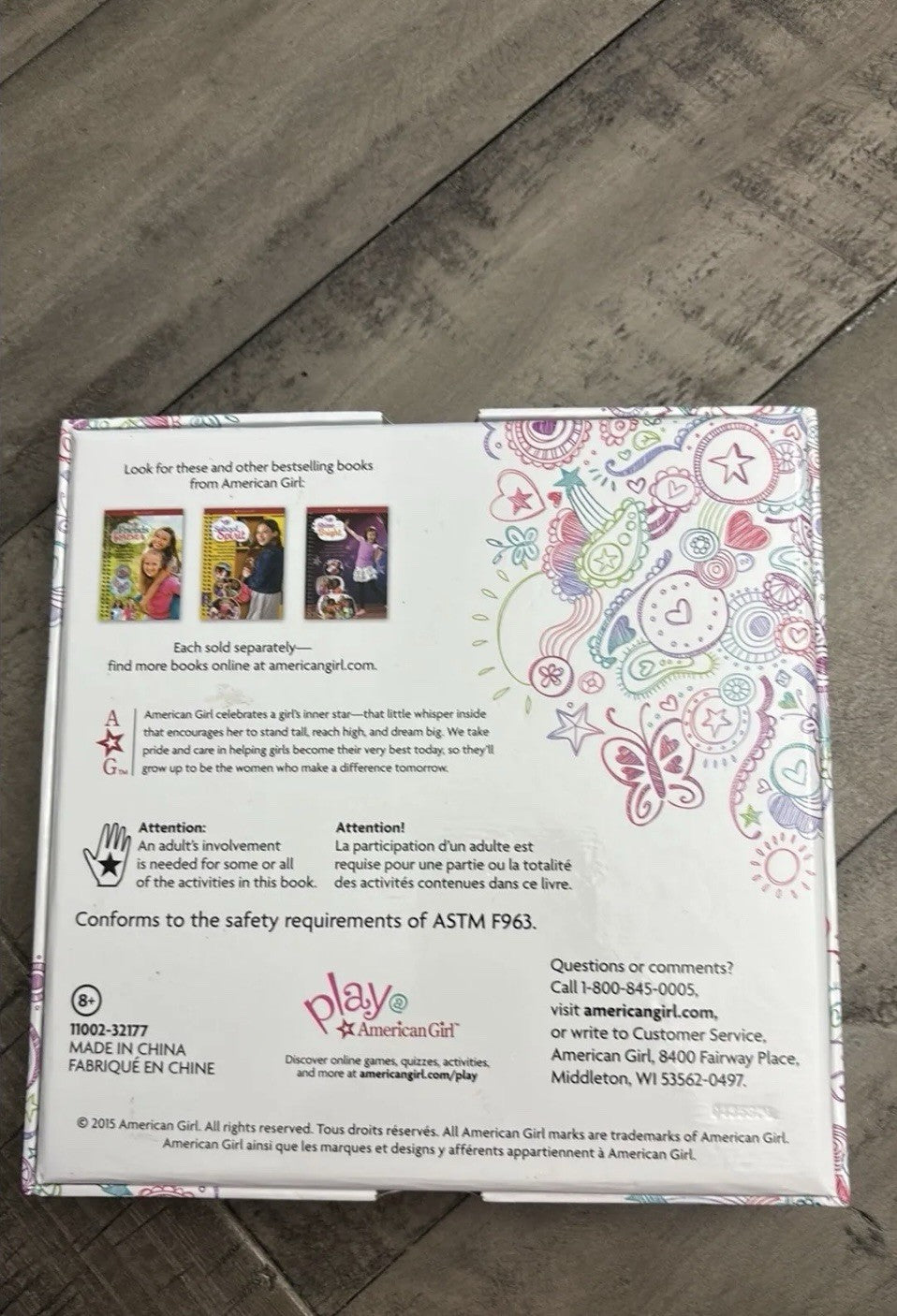 American Girl Truly Me Activity Box Dial Wheel Pick a Color Crafts Recipes Game