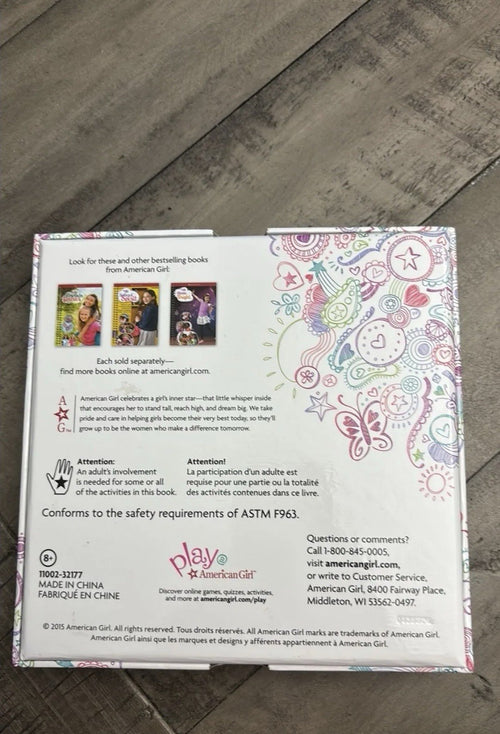American Girl Truly Me Activity Box Dial Wheel Pick a Color Crafts Recipes Game