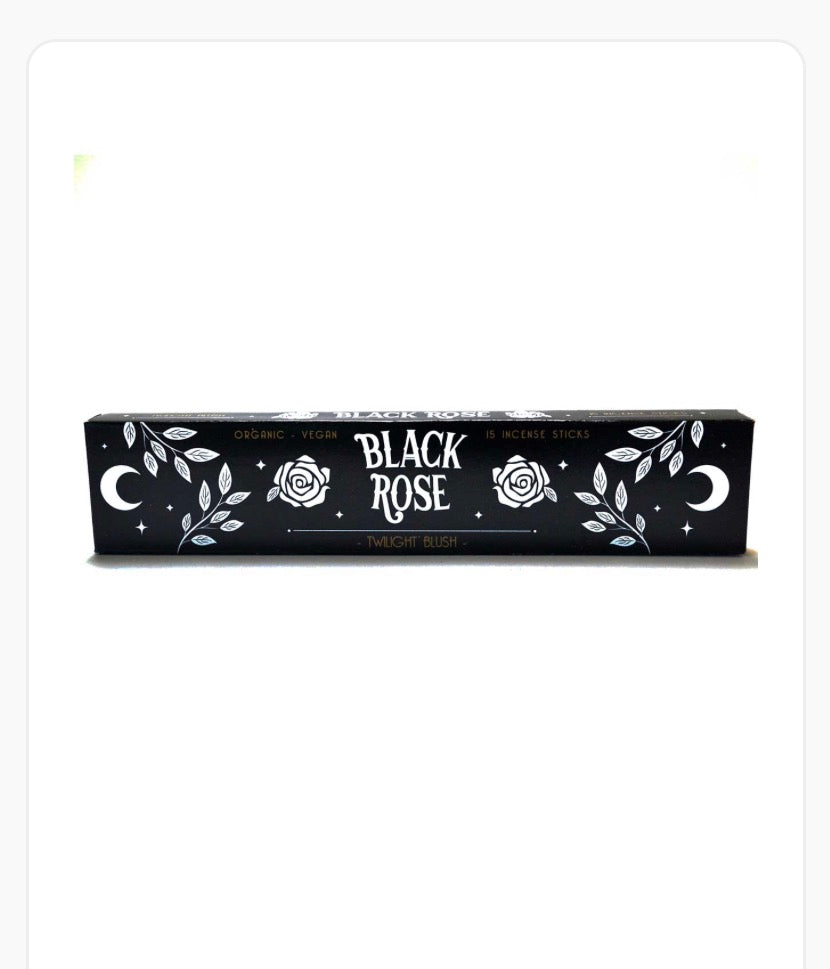 15/Pk Black Rose Stick