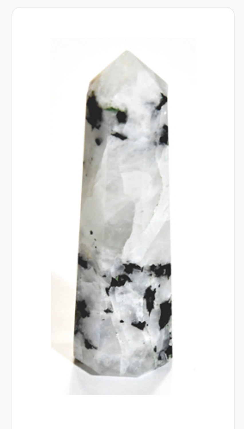 1 3/4"- 2/1/2" Rainbow Moonstone Obelisk