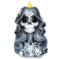 6" Santa Muerte back flow incense burner