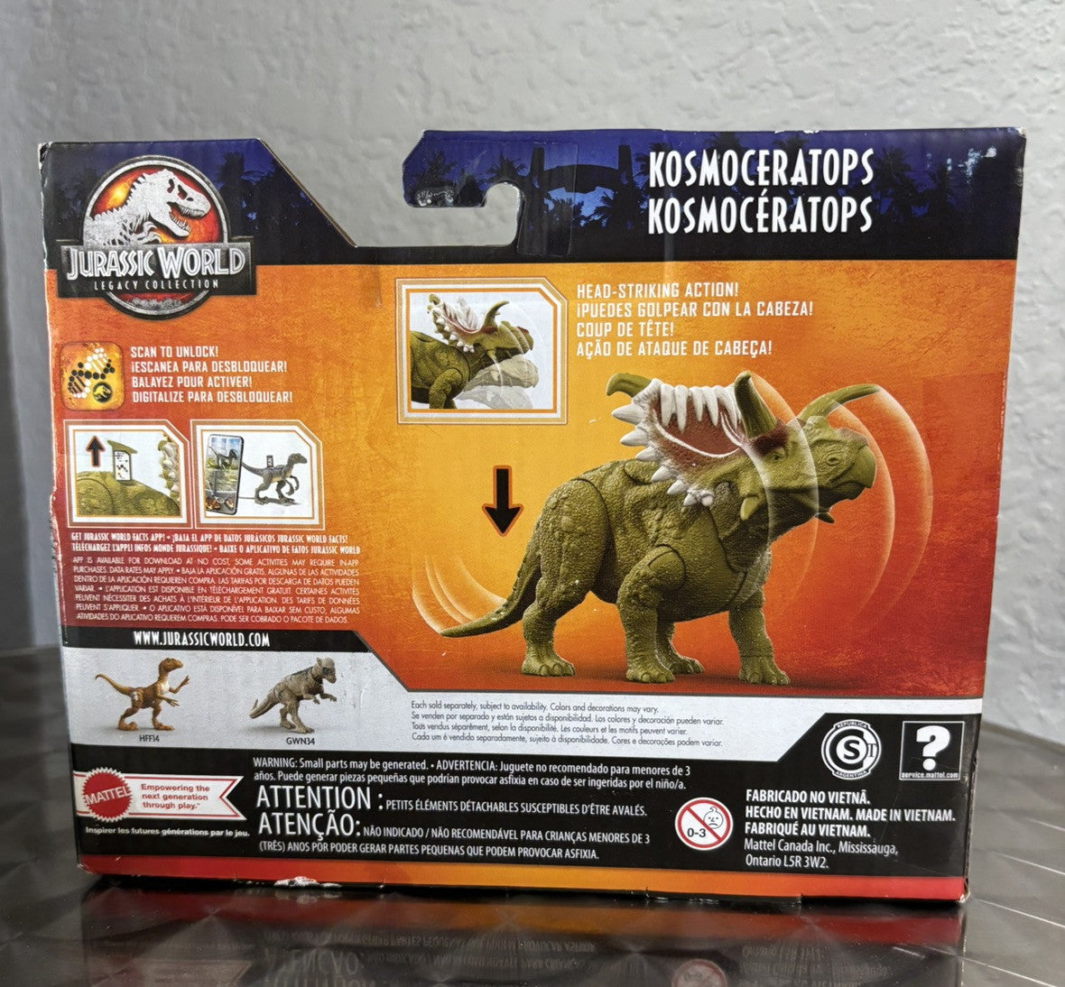 Jurassic World Legacy Collection KOSMOCERATOPS Dinosaur Figure w/ Attack 7” NEW