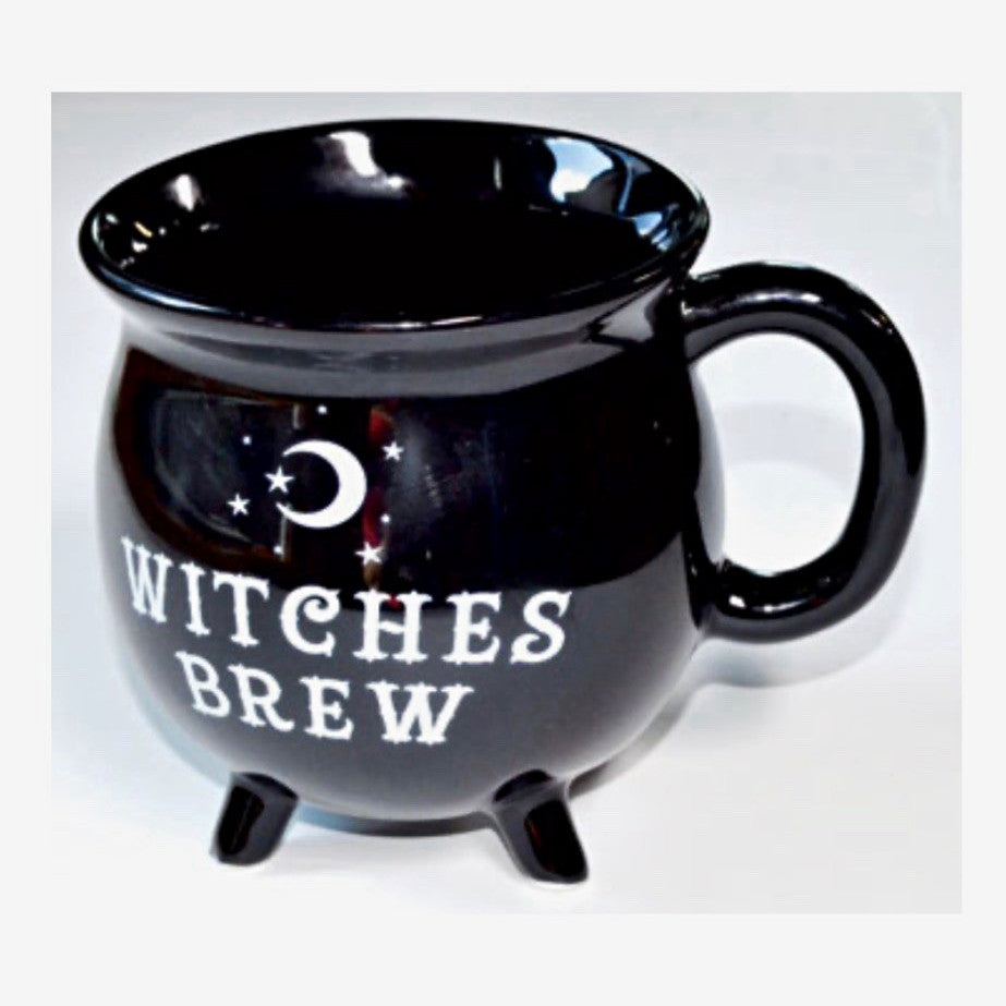 Witches Brew Black Ceramic Cauldron Novelty Mug  Halloween Decor