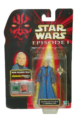 Hasbro Star Wars Chancellor Valorum With Ceremonial Staff Action Figure NIP 1998